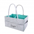 Children Toys Tote Organizer/Foldable Removable Felt Diaper Storage Bag