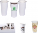 Disposable Eco-friendly Custom Printed Paper Coffee Cup Cold Hot Drink Cup