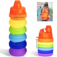 Silicone Collapsible Rainbow Water Bottle