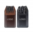 PU Black Microfibre Soft Leather Leather Fountain Pen Multi-Purpose Pouch