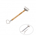 Telescopic Stainless Steel Back Scratcher with Ear Spoon