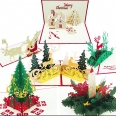 Custom 3D Christmas Greeting Card Holiday Postcard
