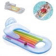 Beach Float Pool Lounger with Headrest
