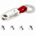 Keychain 3 In 1 USB Data Cable Charger