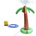 Inflatable Palm Tree Backyard Sprinkler Toy Spray Water Pool