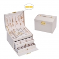 3 Layer Jewelry Organizer Box with Lock