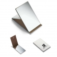 Folding Shatterproof Stainless Steel Mirror With PU Leather Cover