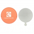 Round Handheld Compact Mirror With PU Leather Cover