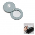 Round PU Rotatable Compact Mirror