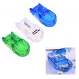 Mini Portable Travel Pill Splitter Box With Safety Blade