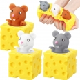 Novelty Cheese Mouse Squishy Stress Toys