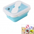 Silicone Collapsible Lunch Container With Spoon & Fork