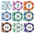 Custom Round Casino Clay Poker Chips Metal Coins