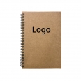 A5 Cover Kraft Paper Vintage Spiral Bound Coil Notebook