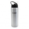 25 oz Aluminum Sports Water Bottle with Straw Lid