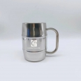 Double Wall Stainless Steel Beer Coffee Mug With Handle 17 OZ