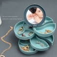 High Capacity Multilayer Rotating Jewelry Box