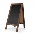 Wood A- Fram  Double Side Magnetic Chalk Board Sign