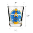 Full Color Shot Glass 1.5 Oz