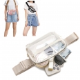 Clear PVC Fanny Pack Crossbody Belt Bag with Adjustable Strap