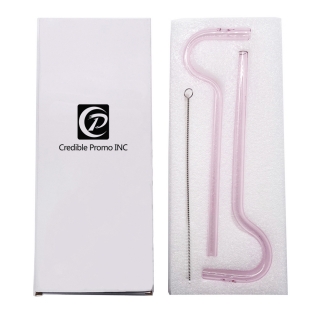 Reusable Anti-Wrinkle Glass Straws