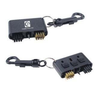 Golf Ball Three Hole Brush with Hook