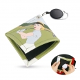 Custom Full-color Golf Ball Towel with Retractable Clip 25 Inches Long