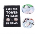 Custom Full-color Microfiber Golf Towel with Carabiner Clip Hook