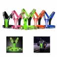 LED Reflective Vest Running Gear Rechargeable High Visibility Safety Vest Reflectors