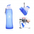Collapsible Roll Up Folding Silicone Water Bottle for Sports Traveling Riding Camping Hiking Backpack