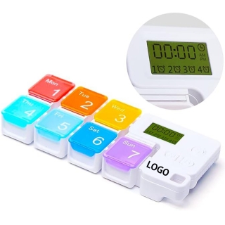 7 Containers Electronic Medicine Travel Organizer