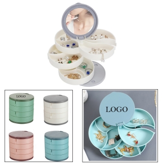 4-Layer Rotating Small Jewelry Organizer