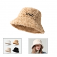 Faux Fur Winter Bucket Hat for Women