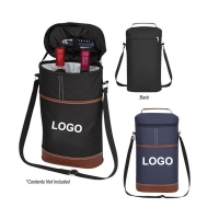 Insulated Portable Padded Canvas Wine Bag for Travel