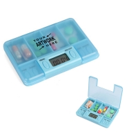 Electronic Timed Reminder Pill Case Dispenser