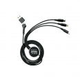 3-in-1 Long Charging Cable with Light Up Logo
