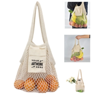 Reusable Cotton Mesh Bags With Purse Cloth Bag