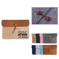 Felt A4 File Folder or Organizer Bag with Button
