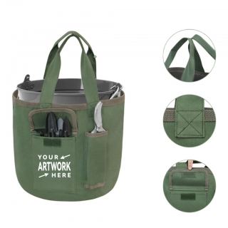Durable Multiple Pockets Garden Tool Bucket Bag